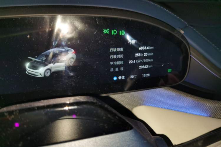 Used Zeekr 001 2024 WE Edition 100 kWh Rear-Drive Odometer Close Up