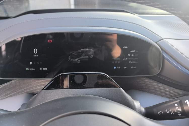 Used Zeekr 001 2024 ME Edition 100 kWh All-Wheel Drive Odometer Close Up