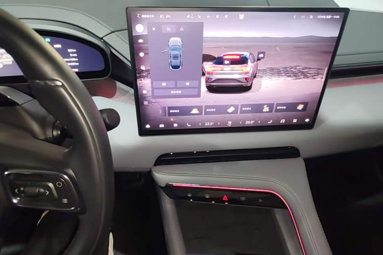 Used Zeekr 001 2024 WE Edition 100 kWh Rear-Drive Audio And AC Panel