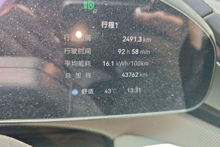 Used Zeekr 001 2024 WE Edition 100 kWh Rear-Drive Odometer Close Up