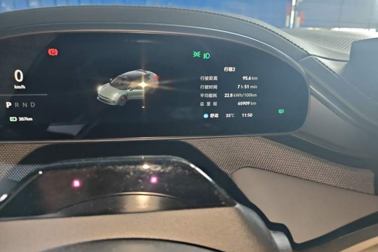Used Zeekr 001 2024 WE Edition 95 kWh All-Wheel Drive Odometer Close Up