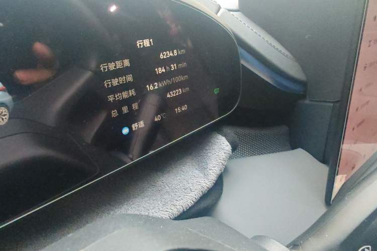 Used Zeekr 001 2024 WE Edition 100 kWh Rear-Drive Odometer Close Up