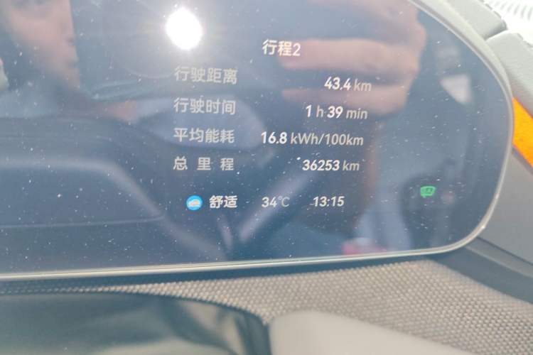 Used Zeekr 001 2024 WE Edition 95 kWh All-Wheel Drive Odometer Close Up