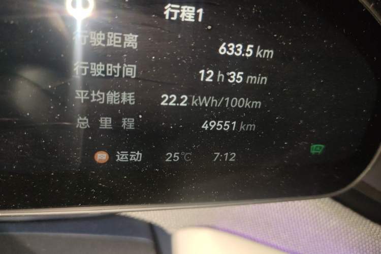 Used Zeekr 001 2024 WE Edition 95 kWh All-Wheel Drive Odometer Close Up