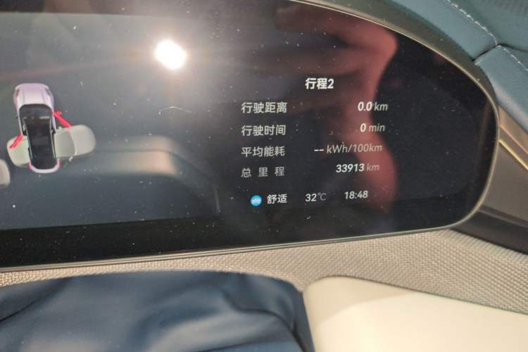 Used Zeekr 001 2024 YOU Edition 100 kWh All-Wheel Drive Odometer Close Up