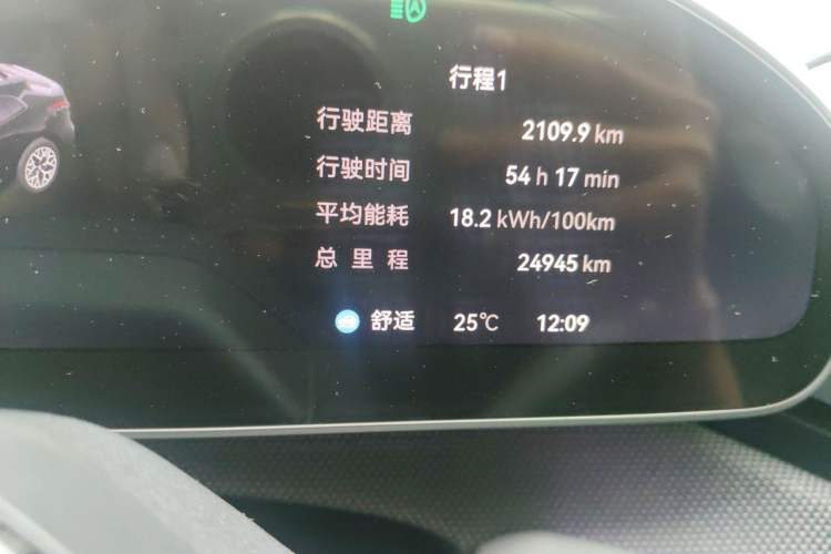 Used Zeekr 001 2025 WE Edition 100 kWh Rear-Wheel Drive Odometer Close Up