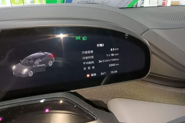 Used Zeekr 001 2025 YOU Edition 100 kWh All-Wheel Drive Instrument Cluster