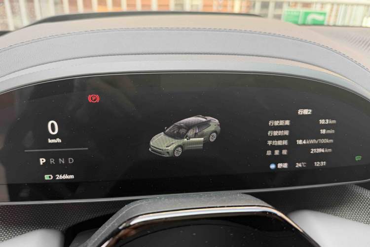 Used Zeekr 001 2025 WE Edition 95 kWh All-Wheel Drive Odometer Close Up