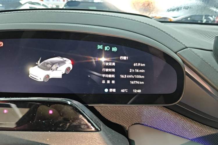 Used Zeekr 001 2025 WE Edition 100 kWh Rear-Wheel Drive Instrument Cluster