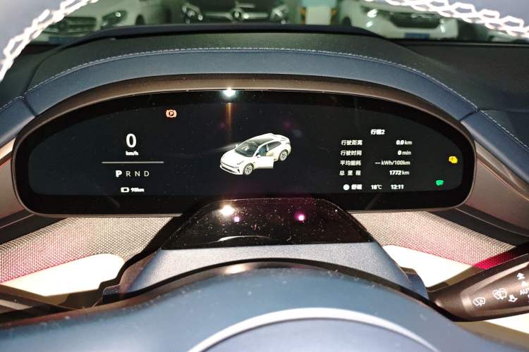 Used Zeekr 001 2025 WE Edition 95 kWh All-Wheel Drive Odometer Close Up
