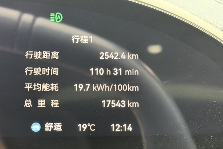 Used Zeekr 001 2025 WE Edition 100 kWh Rear-Wheel Drive Odometer Close Up