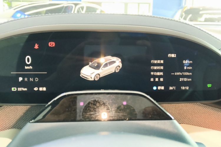 Used Zeekr 001 2025 YOU Edition 100 kWh All-Wheel Drive Odometer Close Up