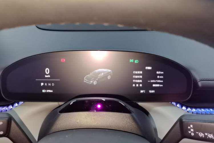 Used Zeekr 007 2024 Rear-Drive Enhanced Version 75 kWh Instrument Cluster