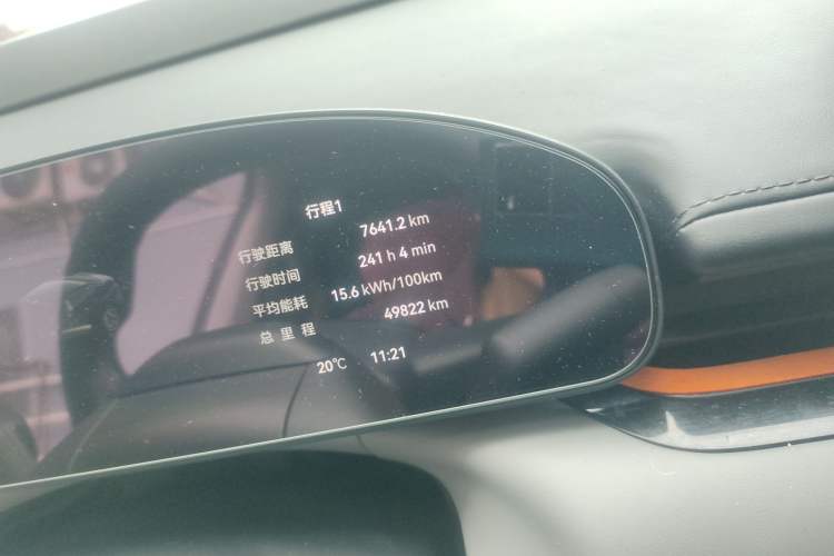Used Zeekr 007 2024 Rear-Drive Intelligent Driving Version 75 kWh Odometer Close Up