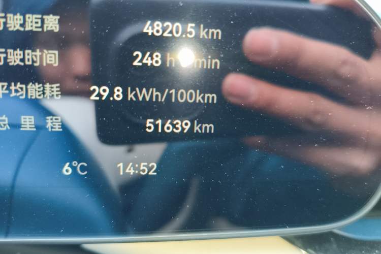 Used Zeekr 007 2024 Four-Wheel Drive Intelligent Driving Version 100 kWh Odometer Close Up