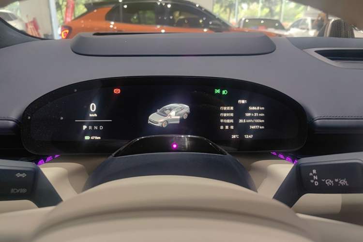 Used Zeekr 007 2024 Four-Wheel Drive Intelligent Driving Version 100 kWh Instrument Cluster
