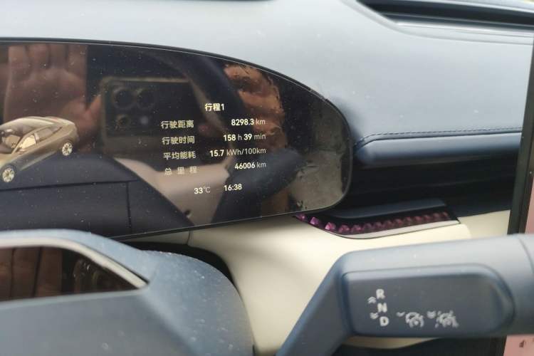 Used Zeekr 007 2024 Rear-Drive Intelligent Driving Version 75 kWh Odometer Close Up