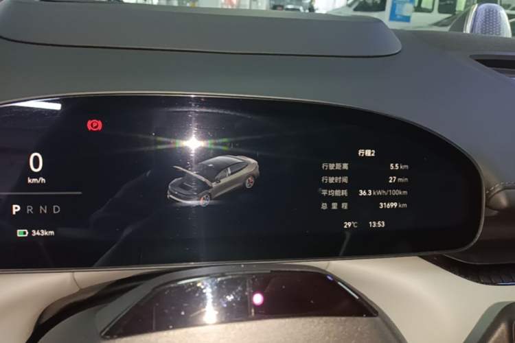 Used Zeekr 007 2024 Four-Wheel Drive Intelligent Driving Version 100 kWh Instrument Cluster
