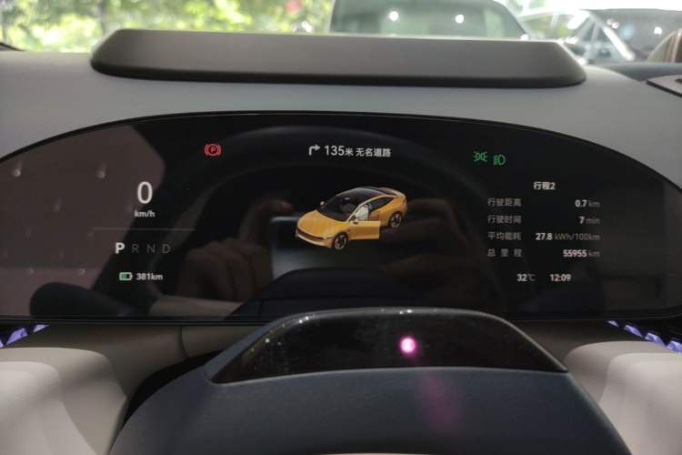 Used Zeekr 007 2024 Rear-Drive Intelligent Driving Version 100 kWh Instrument Cluster