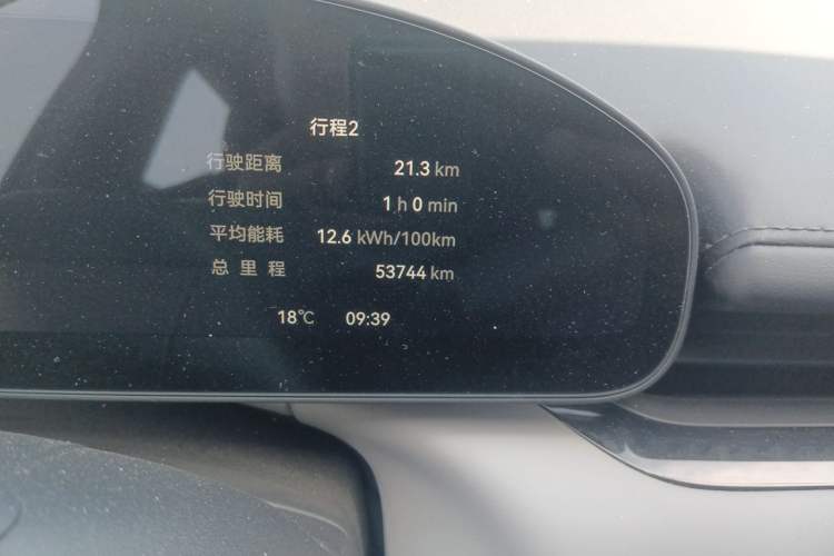 Used Zeekr 007 2024 Four-Wheel Drive Intelligent Driving Version 100 kWh Odometer Close Up