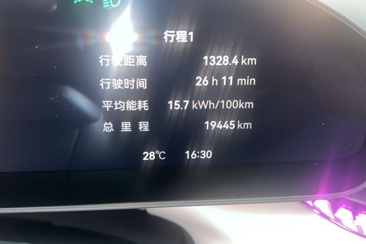 Used Zeekr 007 2024 Rear-Drive Intelligent Driving Version 100 kWh Odometer Close Up