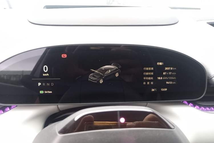 Used Zeekr 007 2025 Long-Range Rear-Wheel-Drive Intelligent Driving Version 100 kWh Instrument Cluster