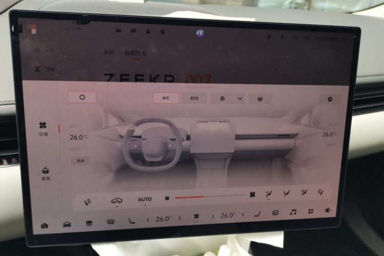 Used Zeekr 007 2025 Rear-Drive Intelligent Driving Version 75 kWh Audio And AC Panel