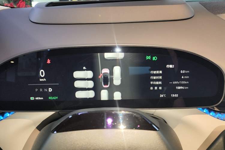 Used Zeekr 007 2025 Long-Range Rear-Wheel-Drive Intelligent Driving Version 100 kWh Instrument Cluster