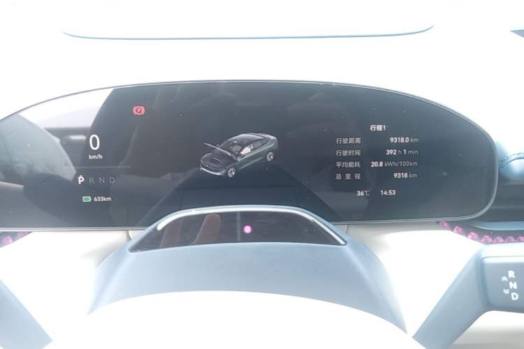 Used Zeekr 007 2025 Long-Range Rear-Wheel-Drive Intelligent Driving Version 100 kWh Instrument Cluster