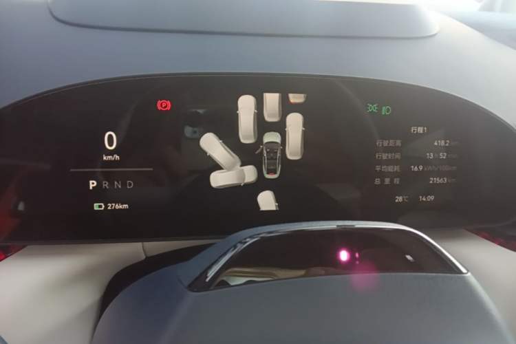 Used Zeekr 007 2025 Long-Range Rear-Wheel-Drive Intelligent Driving Version 100 kWh Instrument Cluster