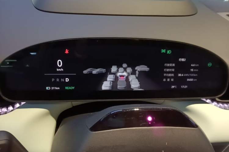 Used Zeekr 007 2025 Four-Wheel Drive Intelligent Driving Version 75 kWh Instrument Cluster