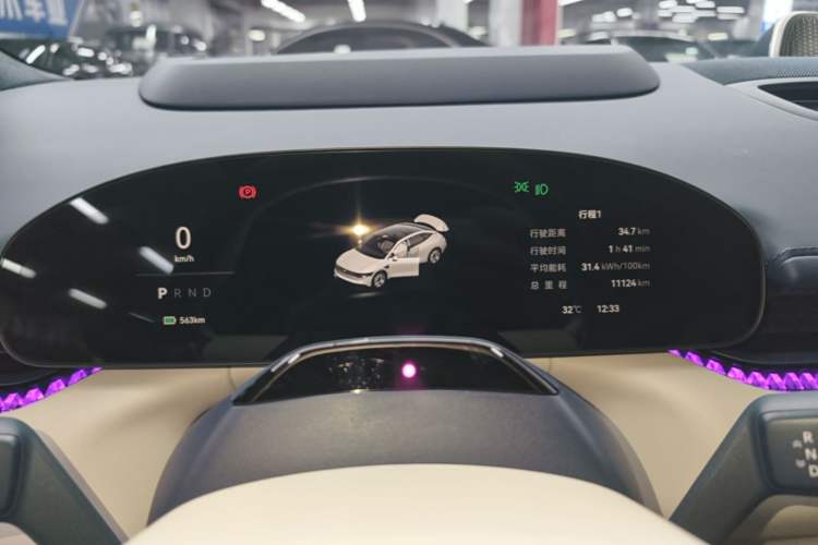 Used Zeekr 007 2025 Long-Range Rear-Wheel-Drive Intelligent Driving Version 100 kWh Instrument Cluster
