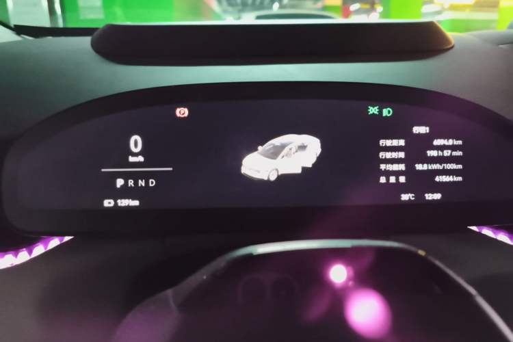 Used Zeekr 007 2025 Four-Wheel Drive Intelligent Driving Version 75 kWh Instrument Cluster