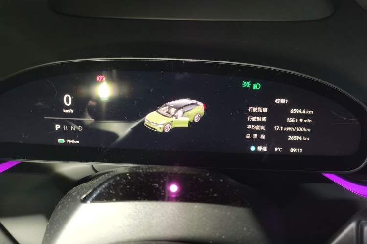 Used Zeekr 007GT 2025 Long-Range Rear-Wheel Drive Intelligent Driving Version 100 kWh Instrument Cluster