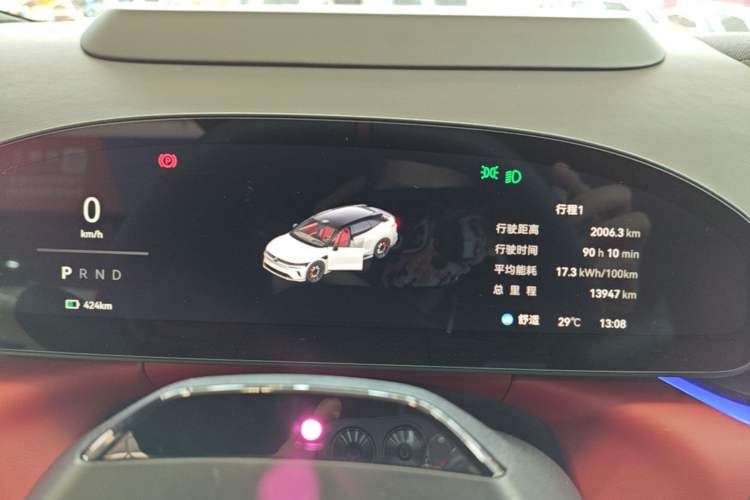 Used Zeekr 007GT 2025 Long-Range Rear-Wheel Drive Intelligent Driving Version 100 kWh Instrument Cluster