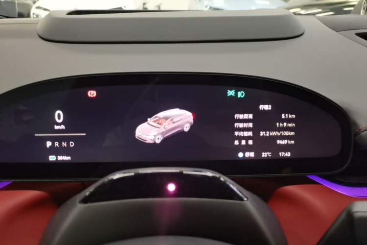 Used Zeekr 007GT 2025 Rear-Drive Intelligent Driving Version 75 kWh Instrument Cluster