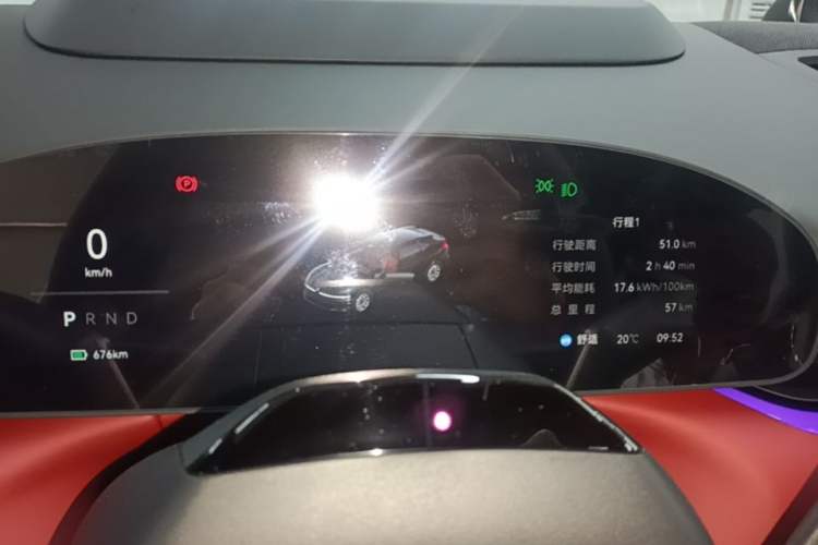Used Zeekr 007GT 2025 Long-Range Rear-Wheel Drive Intelligent Driving Version 100 kWh Instrument Cluster