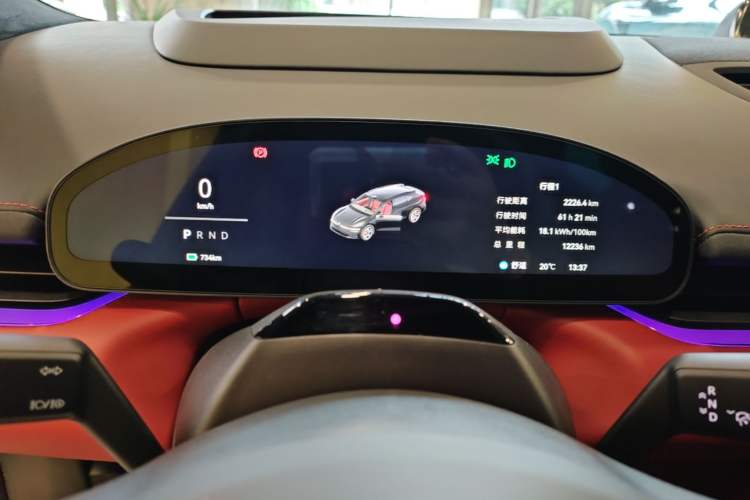 Used Zeekr 007GT 2025 Long-Range Rear-Wheel Drive Intelligent Driving Version 100 kWh Instrument Cluster