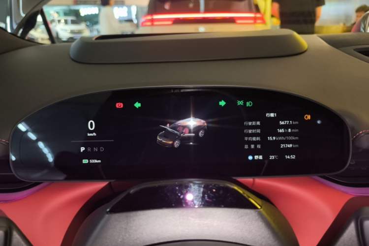Used Zeekr 007GT 2025 Long-Range Rear-Wheel Drive Intelligent Driving Version 100 kWh Instrument Cluster