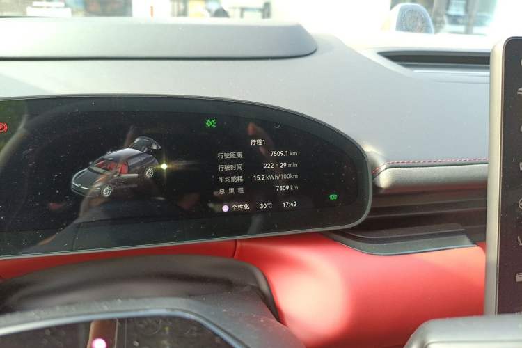 Used Zeekr 007GT 2025 Rear-Drive Intelligent Driving Version 75 kWh Odometer Close Up