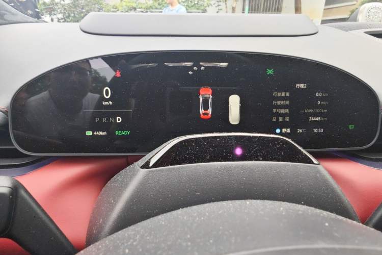 Used Zeekr 007GT 2025 Rear-Drive Intelligent Driving Version 75 kWh Odometer Close Up