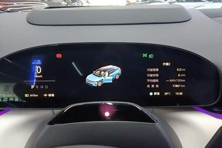 Used Zeekr 007GT 2025 Four-Wheel Drive Intelligent Driving Version 75 kWh Instrument Cluster