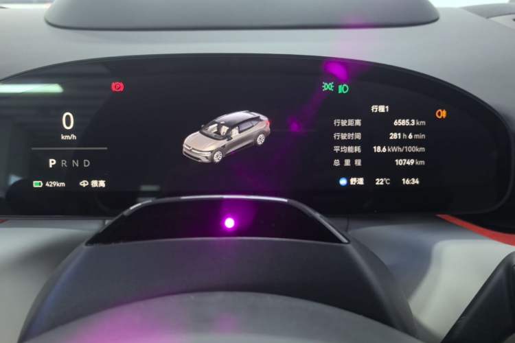 Used Zeekr 007GT 2025 Four-Wheel Drive Intelligent Driving Version 75 kWh Instrument Cluster