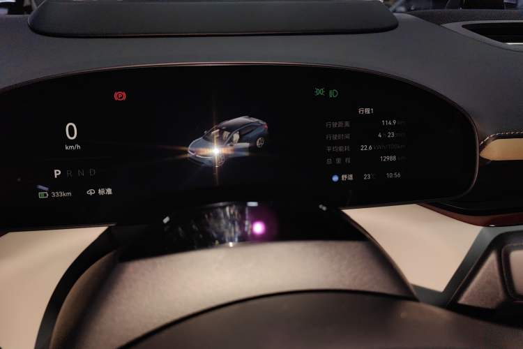 Used Zeekr 007GT 2025 Four-Wheel Drive Intelligent Driving Version 75 kWh Odometer Close Up