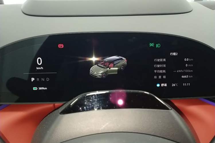 Used Zeekr 007GT 2025 Rear-Drive Intelligent Driving Version 75 kWh Instrument Cluster