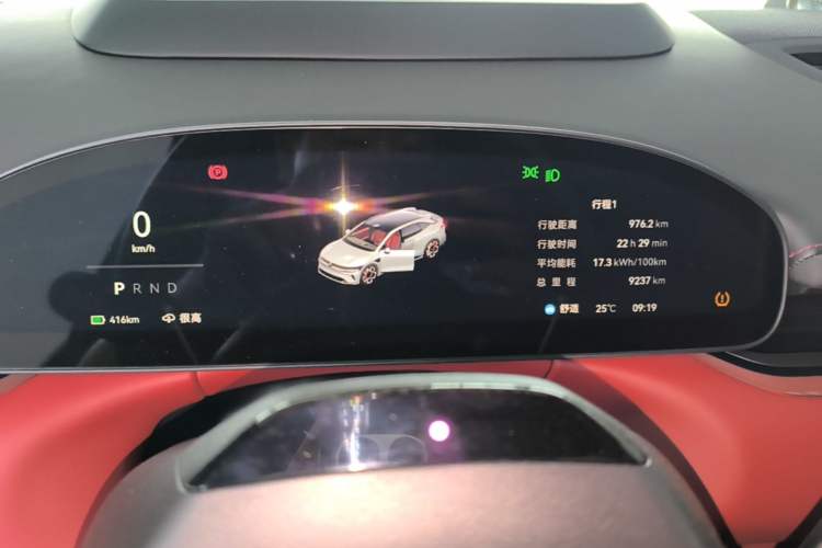 Used Zeekr 007GT 2025 Four-Wheel Drive Intelligent Driving Version 75 kWh Instrument Cluster