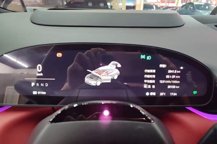 Used Zeekr 007GT 2025 Rear-Drive Intelligent Driving Version 75 kWh Instrument Cluster
