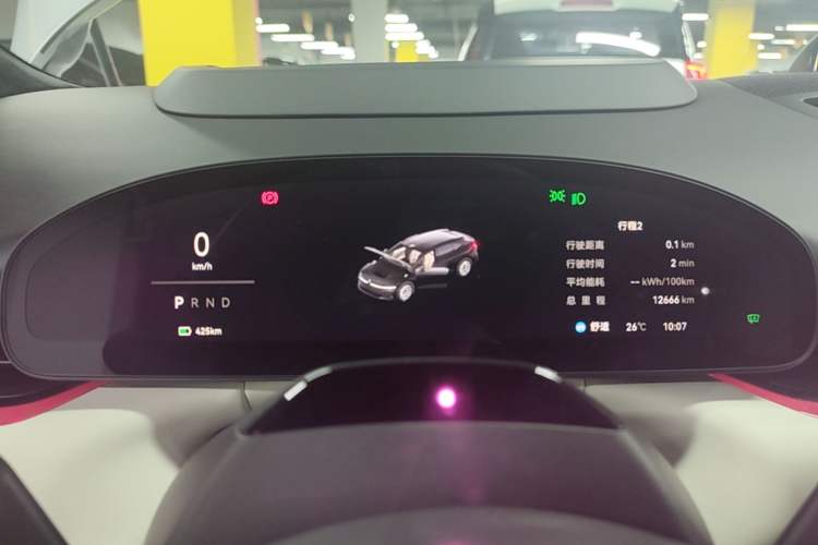 Used Zeekr 007GT 2025 Long-Range Rear-Wheel Drive Intelligent Driving Version 100 kWh Instrument Cluster