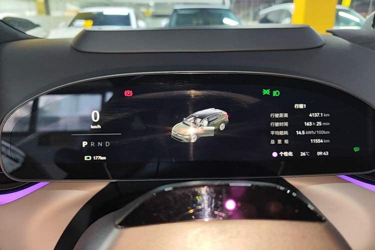 Used Zeekr 007GT 2025 Long-Range Rear-Wheel Drive Intelligent Driving Version 100 kWh Instrument Cluster