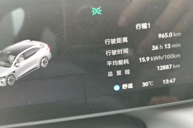 Used Zeekr 007GT 2025 Long-Range Rear-Wheel Drive Intelligent Driving Version 100 kWh Instrument Cluster